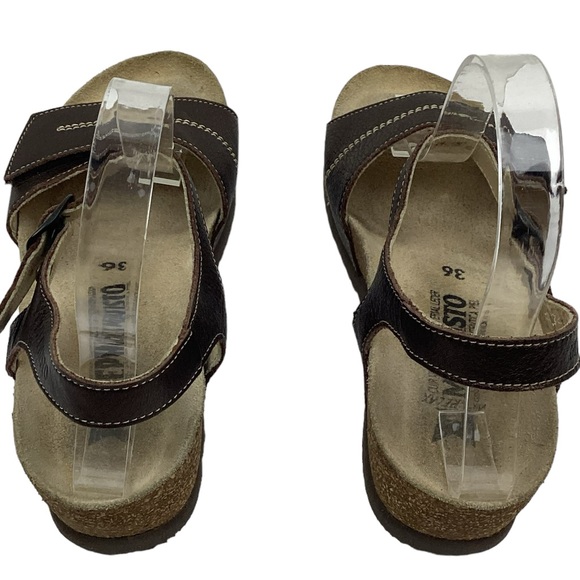 Mephisto Air-Relax Cork Wedge Comfort Sandal - Picture 3 of 11